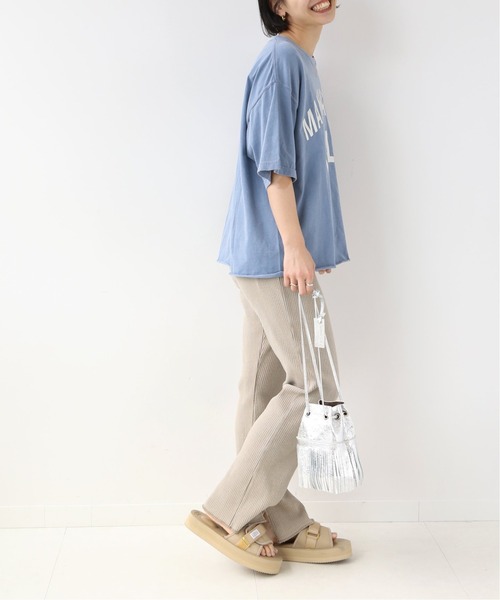 THE DAY ON THE BEACH（ザデイオンザビーチ）の「【THE DAY ON THE BEACH】cut off t-shirts：Tシャツ◆（Tシャツ/カットソー・レディース・ネイビー/ホワイト/グレー/ブラック・FREE）」の7枚目の写真