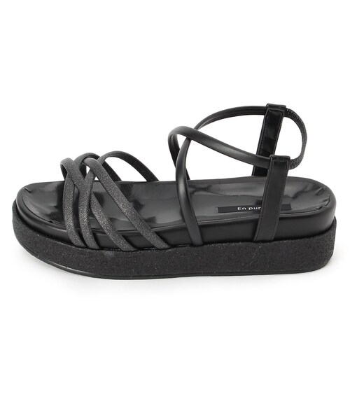 En Punto（エンプント）の「【残り オレンジL】ストラップスポーツサンダル（サンダル・レディース・オレンジ/ネイビー系6/ブラック/アイボリー・S/M/L/LL）」の10枚目の写真