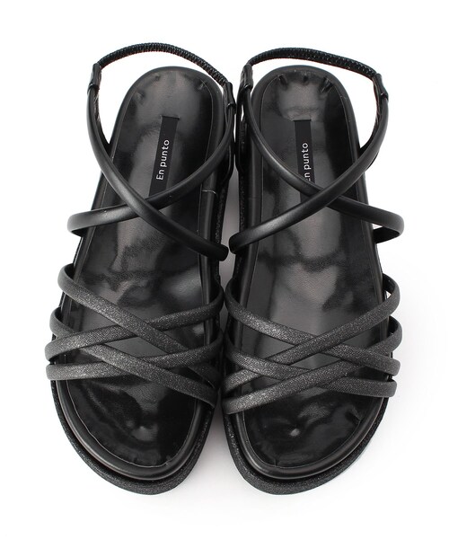 En Punto（エンプント）の「【残り オレンジL】ストラップスポーツサンダル（サンダル・レディース・オレンジ/ネイビー系6/ブラック/アイボリー・S/M/L/LL）」の9枚目の写真