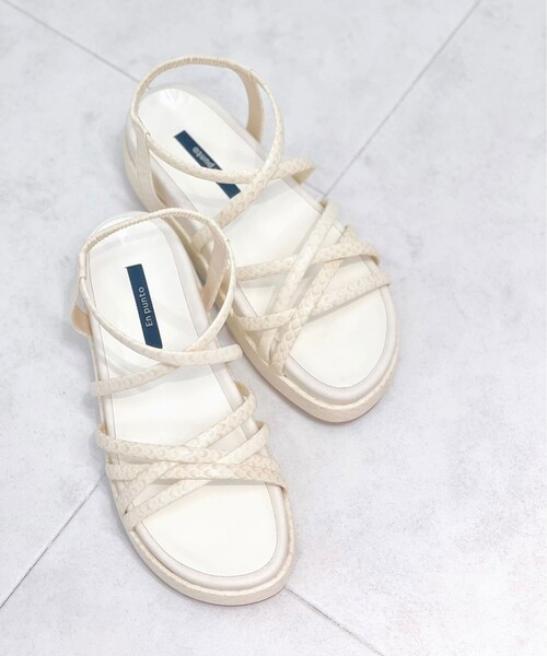 En Punto（エンプント）の「【残り オレンジL】ストラップスポーツサンダル（サンダル・レディース・オレンジ/ネイビー系6/ブラック/アイボリー・S/M/L/LL）」の14枚目の写真