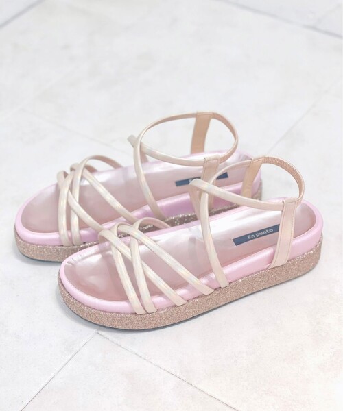 En Punto（エンプント）の「【残り オレンジL】ストラップスポーツサンダル（サンダル・レディース・オレンジ/ネイビー系6/ブラック/アイボリー・S/M/L/LL）」の13枚目の写真