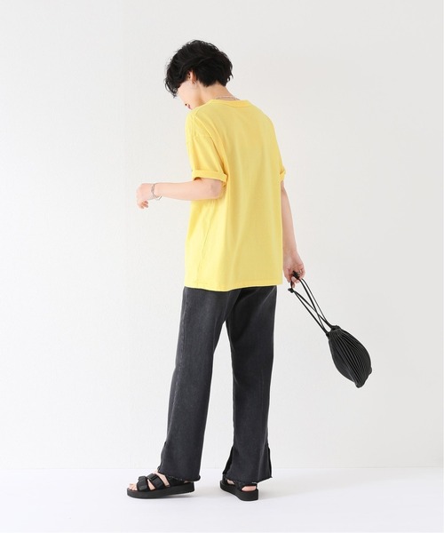 MAISON EUREKA(メゾンエウレカ)の「【MAISON EUREKA/メゾン・エウレカ】FLOCKY ME LOGO Tシャツ(Tシャツ/カットソー・レディース・グレー/ホワイト/イエロー・FREE)」の13枚目の写真