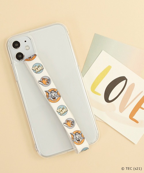 Tom&Jerry(トムアンドジェリー)の「【公式】トムとジェリー スマホループリボン(スマホグッズ・レディース・ホワイト/ライトブルー/ブラック/オレンジ/ブルー/クリーム・FREE)」の2枚目の写真
