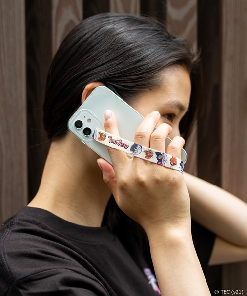 Tom&Jerry(トムアンドジェリー)の「【公式】トムとジェリー スマホループリボン(スマホグッズ・レディース・ホワイト/ライトブルー/ブラック/オレンジ/ブルー/クリーム・FREE)」の4枚目の写真