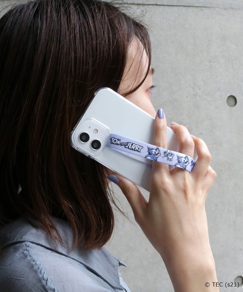 Tom&Jerry(トムアンドジェリー)の「【公式】トムとジェリー スマホループリボン(スマホグッズ・レディース・ホワイト/ライトブルー/ブラック/オレンジ/ブルー/クリーム・FREE)」の5枚目の写真