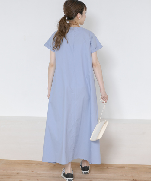 URBAN RESEARCH Sonny Label（アーバンリサーチサニーレーベル）の「タイプライターテントワンピース（ワンピース・レディース・ブラック/ブルー/モカ・FREE）」の10枚目の写真