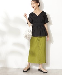 N.（N. Natural Beauty Basic） | ◆カットプリーツタイトスカート(スカート)