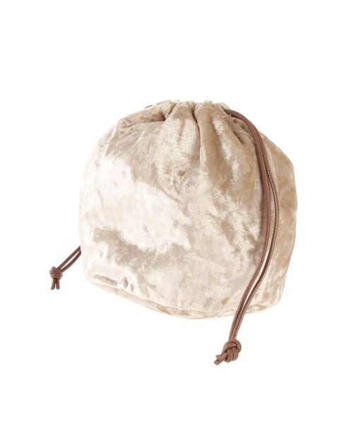 Ungrid（アングリッド）の「ベロア巾着バッグ（ハンドバッグ・レディース・アイボリー/パープル/イエロー・FREE）」の21枚目の写真