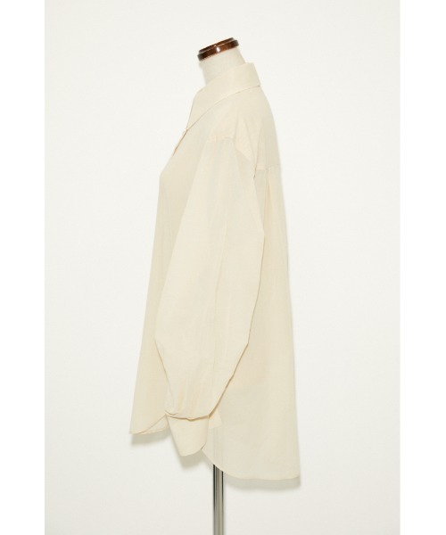 THROW by SLY（スローバイスライ）の「THROW SHIRRING SLEEVE SH シャーリング スリーブ シャツ（シャツ/ブラウス・レディース・ライトブラック/ライトベージュ・FREE）」の12枚目の写真