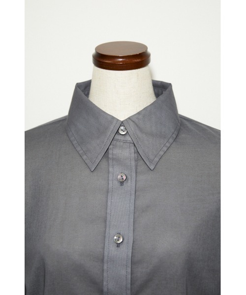 THROW by SLY（スローバイスライ）の「THROW SHIRRING SLEEVE SH シャーリング スリーブ シャツ（シャツ/ブラウス・レディース・ライトブラック/ライトベージュ・FREE）」の11枚目の写真