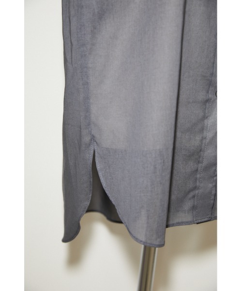 THROW by SLY（スローバイスライ）の「THROW SHIRRING SLEEVE SH シャーリング スリーブ シャツ（シャツ/ブラウス・レディース・ライトブラック/ライトベージュ・FREE）」の8枚目の写真