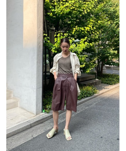 THROW by SLY（スローバイスライ）の「THROW SHIRRING SLEEVE SH シャーリング スリーブ シャツ（シャツ/ブラウス・レディース・ライトブラック/ライトベージュ・FREE）」の15枚目の写真