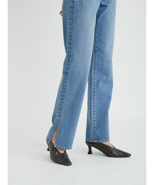 Mila Owen(ミラオーウェン)の「サイドスリットストレートデニムパンツ(デニムパンツ・レディース・ライトブルー/ベージュ/ワインレッド・1/0)」の13枚目の写真