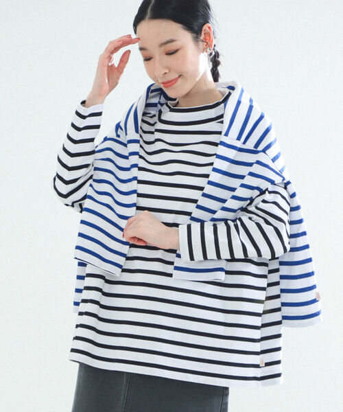 Web先行販売 Traditional Weatherwear ボーダー モックネック プルオーバー Tシャツ カットソー Demi Luxe Beams デミルクス ビームス のファッション通販 Zozotown