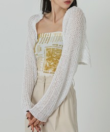 ネットニットボレロカーディガン