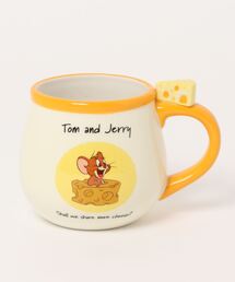 【公式】トムとジェリー フィギュア付きマグ ジェリーとチーズ