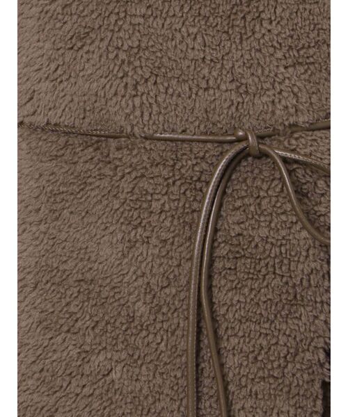 Ungrid（アングリッド）の「ボアノースリポンチョ（ポンチョ・レディース・チャコールグレー/モカ・FREE）」の8枚目の写真