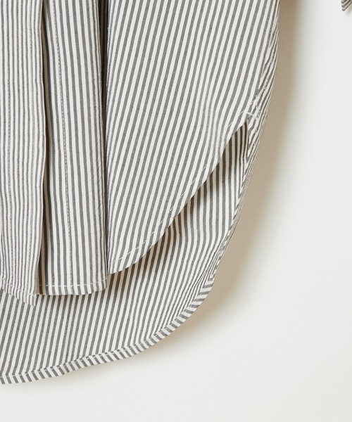 CIAOPANIC（チャオパニック）の「ストライプヨークギャザーシャツ（シャツ/ブラウス・レディース・オフホワイト/カーキ・FREE）」の22枚目の写真
