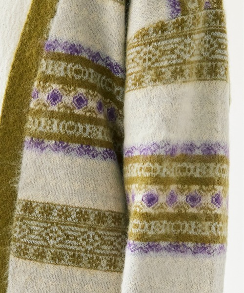 nitca（ニトカ）の「モヘヤダブルジャカード ガウンカーディガン（カーディガン/ボレロ・レディース・カーキ/ボルドー・FREE）」の16枚目の写真