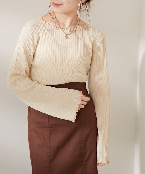 ラメシースルーメロウニット（ニット/セーター）｜Chico（チコ）の