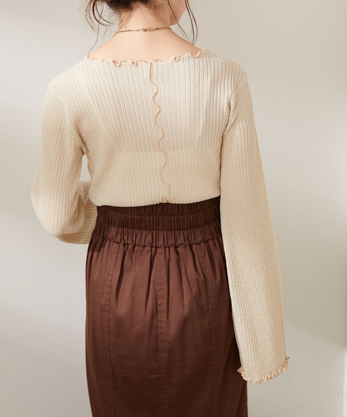 ラメシースルーメロウニット（ニット/セーター）｜Chico（チコ）の