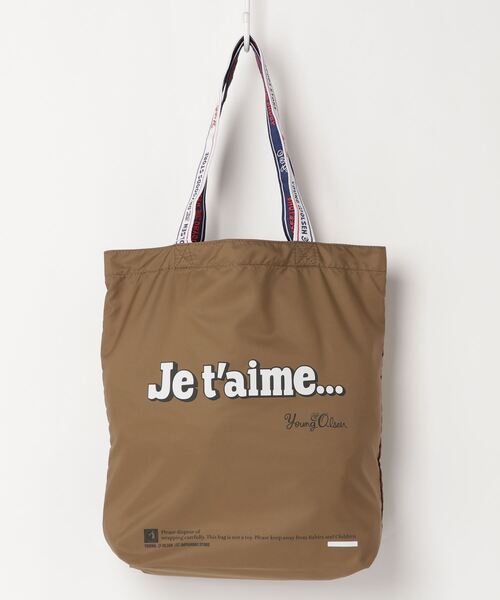 YOUNG&OLSEN The DRYGOODS STORE（ヤングアンドオルセン）の「【YOUNG & OLSEN The DRYGOODS STORE】//Y&O SHOPPING TOTE JT（トートバッグ・メンズ・ホワイト/ベージュ系その他/パープル系その他/テラコッタ・FREE）」の3枚目の写真