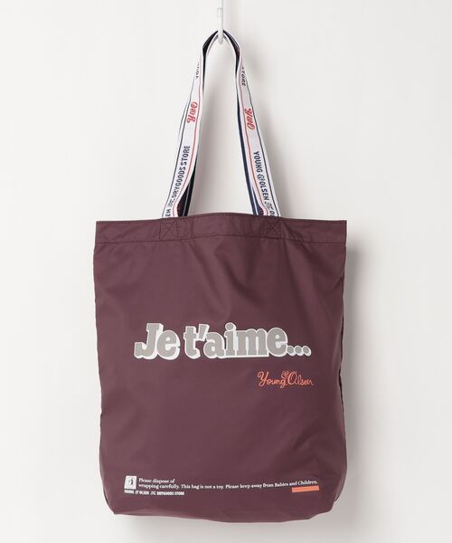 YOUNG&OLSEN The DRYGOODS STORE（ヤングアンドオルセン）の「【YOUNG & OLSEN The DRYGOODS STORE】//Y&O SHOPPING TOTE JT（トートバッグ・メンズ・ホワイト/ベージュ系その他/パープル系その他/テラコッタ・FREE）」の4枚目の写真