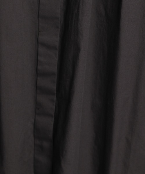 niko and...（ニコアンド）の「高密スタンドカラーマキシシャツワンピース（シャツワンピース・レディース・ブラック/オフホワイト/ブルー/ベージュ・MEDIUM/LARGE）」の6枚目の写真