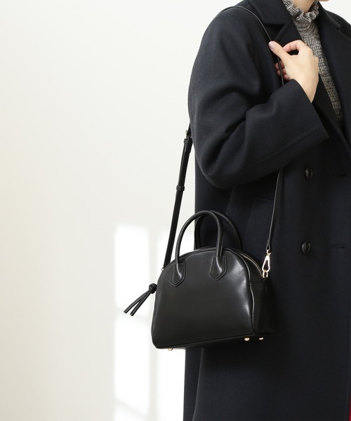 N.（N. Natural Beauty Basic）（エヌエヌナチュラルビューティーベーシック）の「◆ミニボストンショルダーバッグ（ショルダーバッグ・レディース・ホワイト/グリーン/ブラック・ﾌﾘ-）」の13枚目の写真