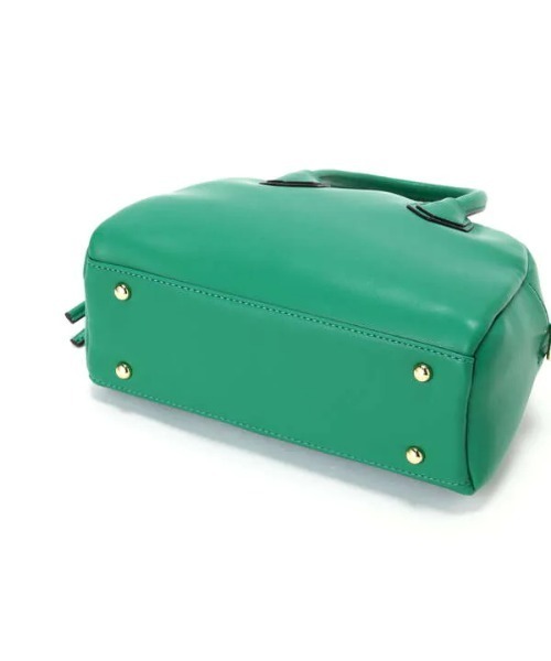 N.（N. Natural Beauty Basic）（エヌエヌナチュラルビューティーベーシック）の「◆ミニボストンショルダーバッグ（ショルダーバッグ・レディース・ホワイト/グリーン/ブラック・ﾌﾘ-）」の16枚目の写真