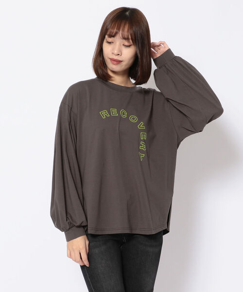 EACH.(イーチ)の「EACH(イーチ)VOLUME PUFF SLEEVE TEE(Tシャツ/カットソー・レディース・ホワイト/グレー/ブラック・FREE)」の3枚目の写真