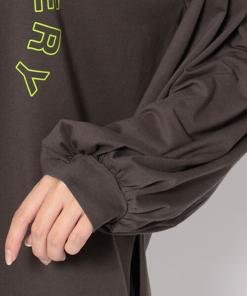 EACH.(イーチ)の「EACH(イーチ)VOLUME PUFF SLEEVE TEE(Tシャツ/カットソー・レディース・ホワイト/グレー/ブラック・FREE)」の8枚目の写真