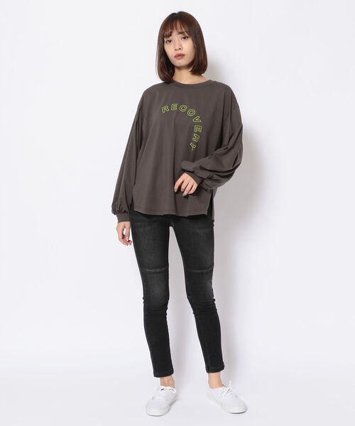 EACH.(イーチ)の「EACH(イーチ)VOLUME PUFF SLEEVE TEE(Tシャツ/カットソー・レディース・ホワイト/グレー/ブラック・FREE)」の10枚目の写真
