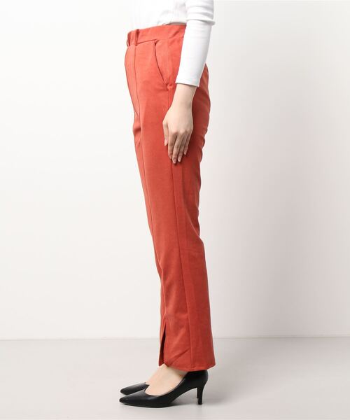 prose verse（プロズヴェール）の「センタースリットピンタックパンツ（その他パンツ・レディース・グリーン/ブラック/オレンジ・MEDIUM）」の4枚目の写真