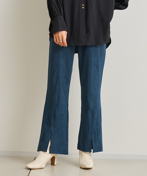 prose verse（プロズヴェール）の「センタースリットピンタックパンツ（その他パンツ・レディース・グリーン/ブラック/オレンジ・MEDIUM）」の6枚目の写真