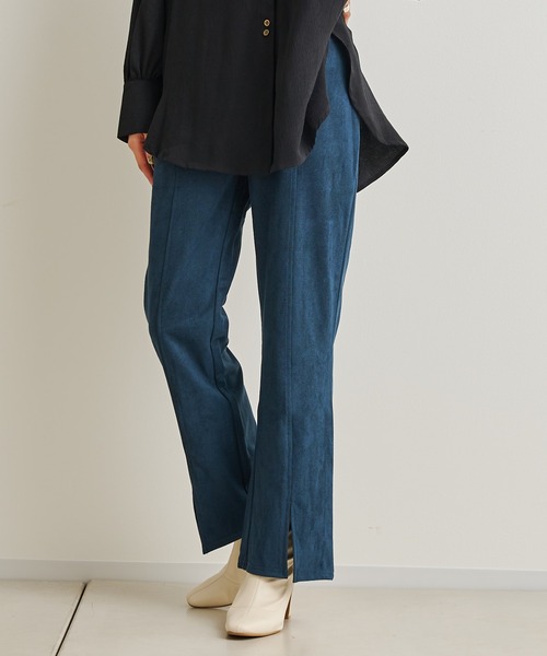 prose verse（プロズヴェール）の「センタースリットピンタックパンツ（その他パンツ・レディース・グリーン/ブラック/オレンジ・MEDIUM）」の7枚目の写真