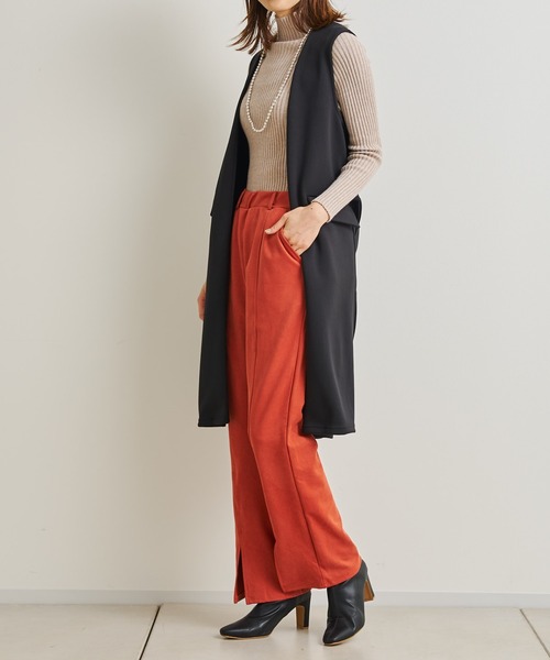 prose verse（プロズヴェール）の「センタースリットピンタックパンツ（その他パンツ・レディース・グリーン/ブラック/オレンジ・MEDIUM）」の11枚目の写真