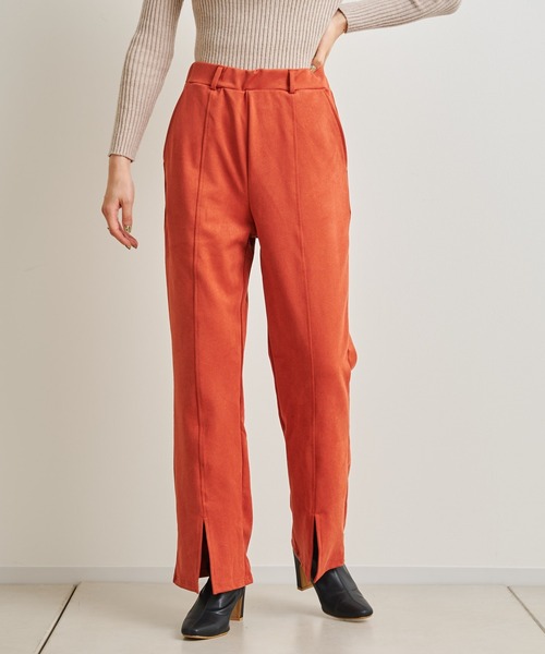 prose verse（プロズヴェール）の「センタースリットピンタックパンツ（その他パンツ・レディース・グリーン/ブラック/オレンジ・MEDIUM）」の17枚目の写真