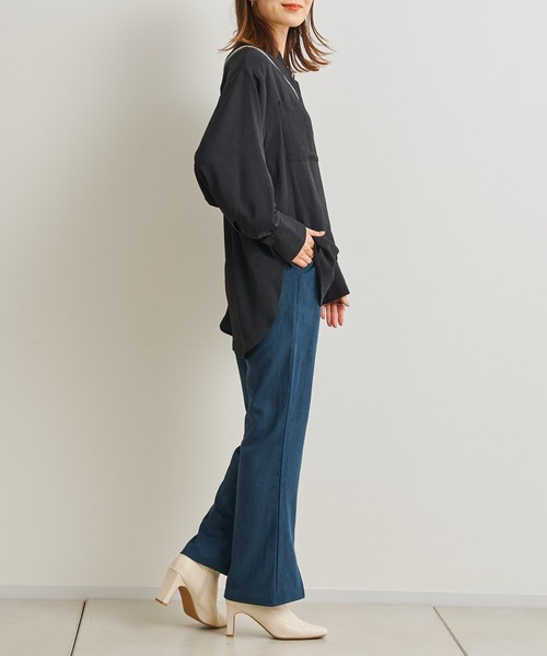 prose verse（プロズヴェール）の「センタースリットピンタックパンツ（その他パンツ・レディース・グリーン/ブラック/オレンジ・MEDIUM）」の19枚目の写真