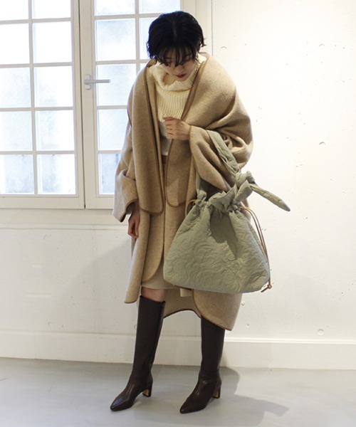 CONTROL FREAK / CTFK（コントロールフリーク）の「CONTROL FREAK(コントロールフリーク)ペイズリーキルトbigショルダー（ショルダーバッグ・レディース・カーキ/ブルー/アイボリー/ブラック/シルバー/ピンク/ベージュ/モカ/チャコール/クリーム/サックスブルー/ブロンズ・FREE）」の14枚目の写真