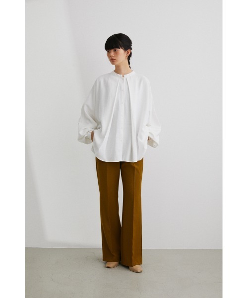 STYLEMIXER（スタイルミキサー）の「ディープタックドルマンシャツ（シャツ/ブラウス・レディース・ライトグレー/マルチ/ブラック/ホワイト・FREE）」の5枚目の写真