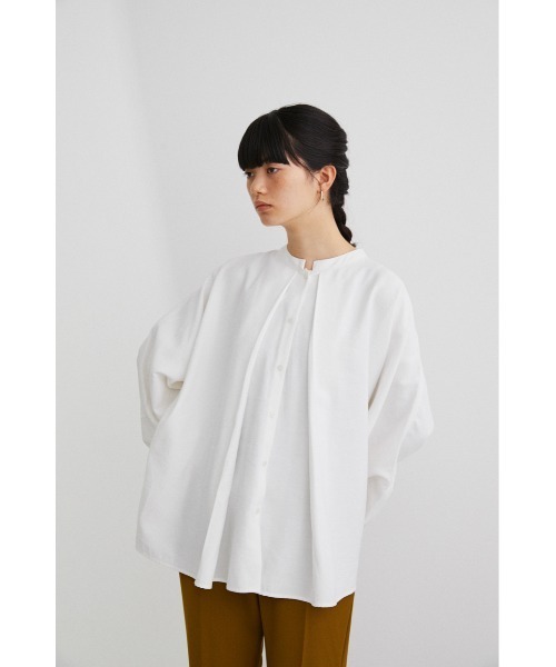 STYLEMIXER（スタイルミキサー）の「ディープタックドルマンシャツ（シャツ/ブラウス・レディース・ライトグレー/マルチ/ブラック/ホワイト・FREE）」の7枚目の写真