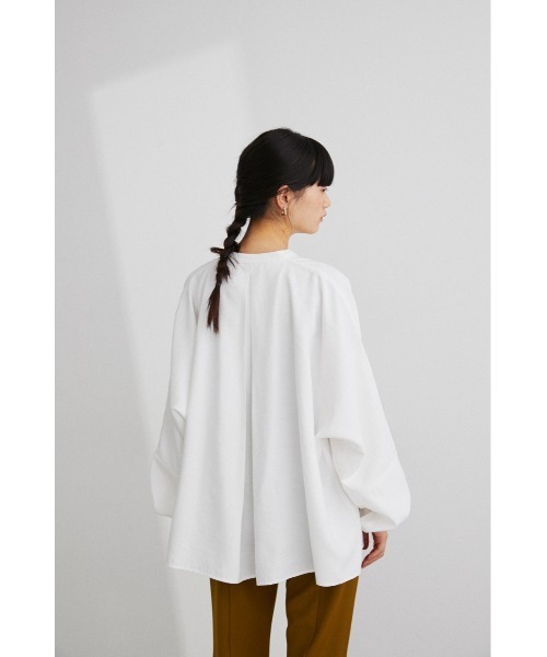 STYLEMIXER（スタイルミキサー）の「ディープタックドルマンシャツ（シャツ/ブラウス・レディース・ライトグレー/マルチ/ブラック/ホワイト・FREE）」の9枚目の写真