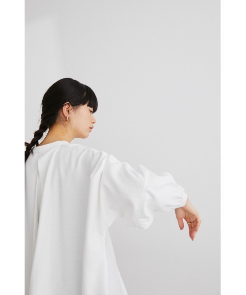 STYLEMIXER（スタイルミキサー）の「ディープタックドルマンシャツ（シャツ/ブラウス・レディース・ライトグレー/マルチ/ブラック/ホワイト・FREE）」の11枚目の写真