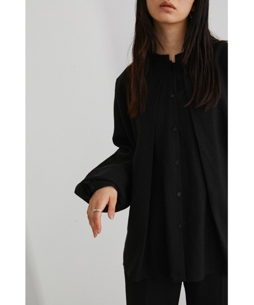 STYLEMIXER（スタイルミキサー）の「ディープタックドルマンシャツ（シャツ/ブラウス・レディース・ライトグレー/マルチ/ブラック/ホワイト・FREE）」の13枚目の写真
