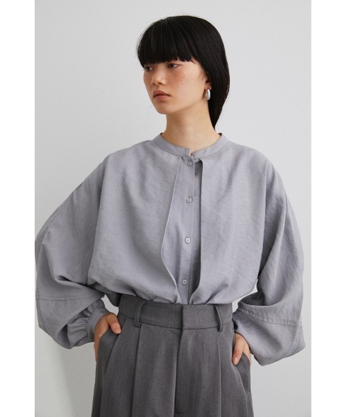 STYLEMIXER（スタイルミキサー）の「ディープタックドルマンシャツ（シャツ/ブラウス・レディース・ライトグレー/マルチ/ブラック/ホワイト・FREE）」の22枚目の写真