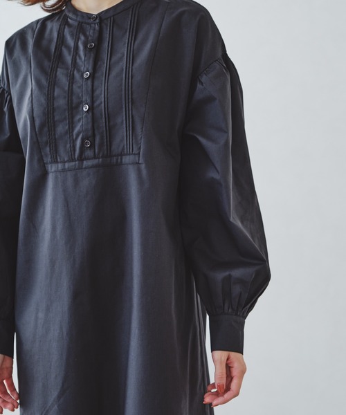 acro（アクロ）の「ドレスシャツロングワンピース/AC1159（シャツワンピース・レディース・ホワイト/ブラック/ベージュ・ﾌﾘ-）」の9枚目の写真