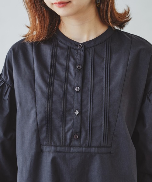 acro（アクロ）の「ドレスシャツロングワンピース/AC1159（シャツワンピース・レディース・ホワイト/ブラック/ベージュ・ﾌﾘ-）」の11枚目の写真