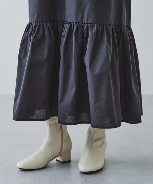 acro（アクロ）の「ドレスシャツロングワンピース/AC1159（シャツワンピース・レディース・ホワイト/ブラック/ベージュ・ﾌﾘ-）」の14枚目の写真