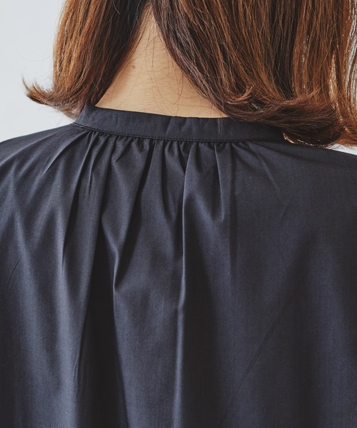 acro（アクロ）の「ドレスシャツロングワンピース/AC1159（シャツワンピース・レディース・ホワイト/ブラック/ベージュ・ﾌﾘ-）」の7枚目の写真